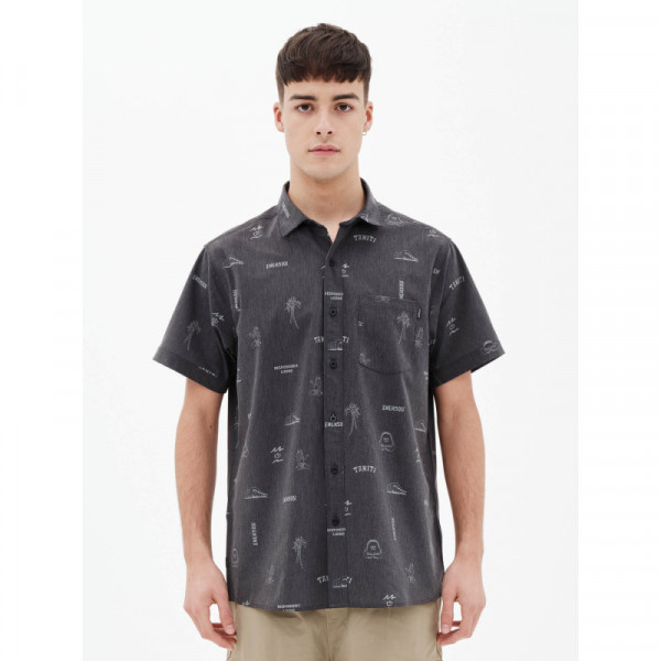 EMERSON Men's s/s Shirt 221.EM61.03 PR 285 OFF BLACK