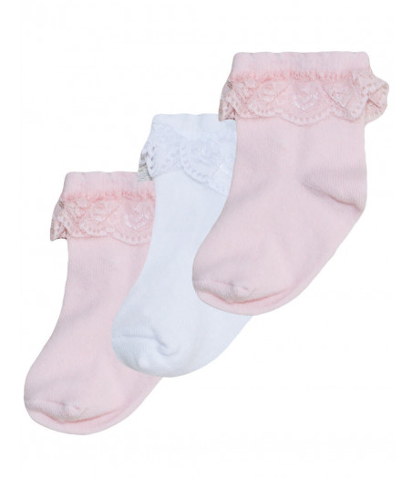 ENERGIERS Παιδικές/Βρεφικές Κάλτσες Κορίτσι Σετ 3 ζευγάρια - ΡΟΖ